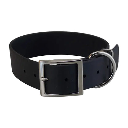 Collier pour chien large en Biothane noir