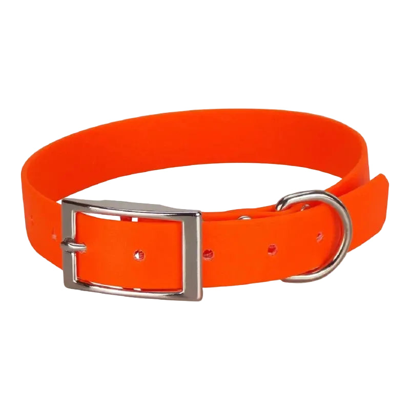 Collier pour chien en Biothane orange