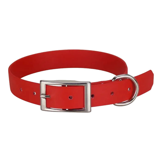 Collier pour chien en Biothane rouge
