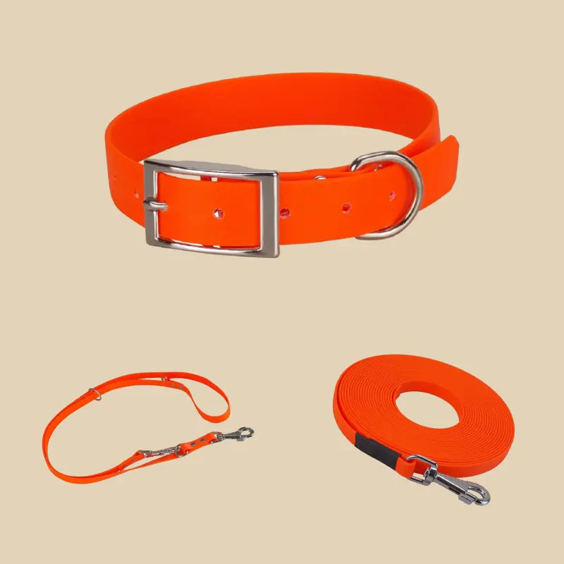 Système Terrain KLYP Classique avec collier, laisse réglable et longe 10 m en Biothane® pour chien